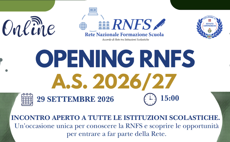 Opening RNFS A.S. 2026/2027